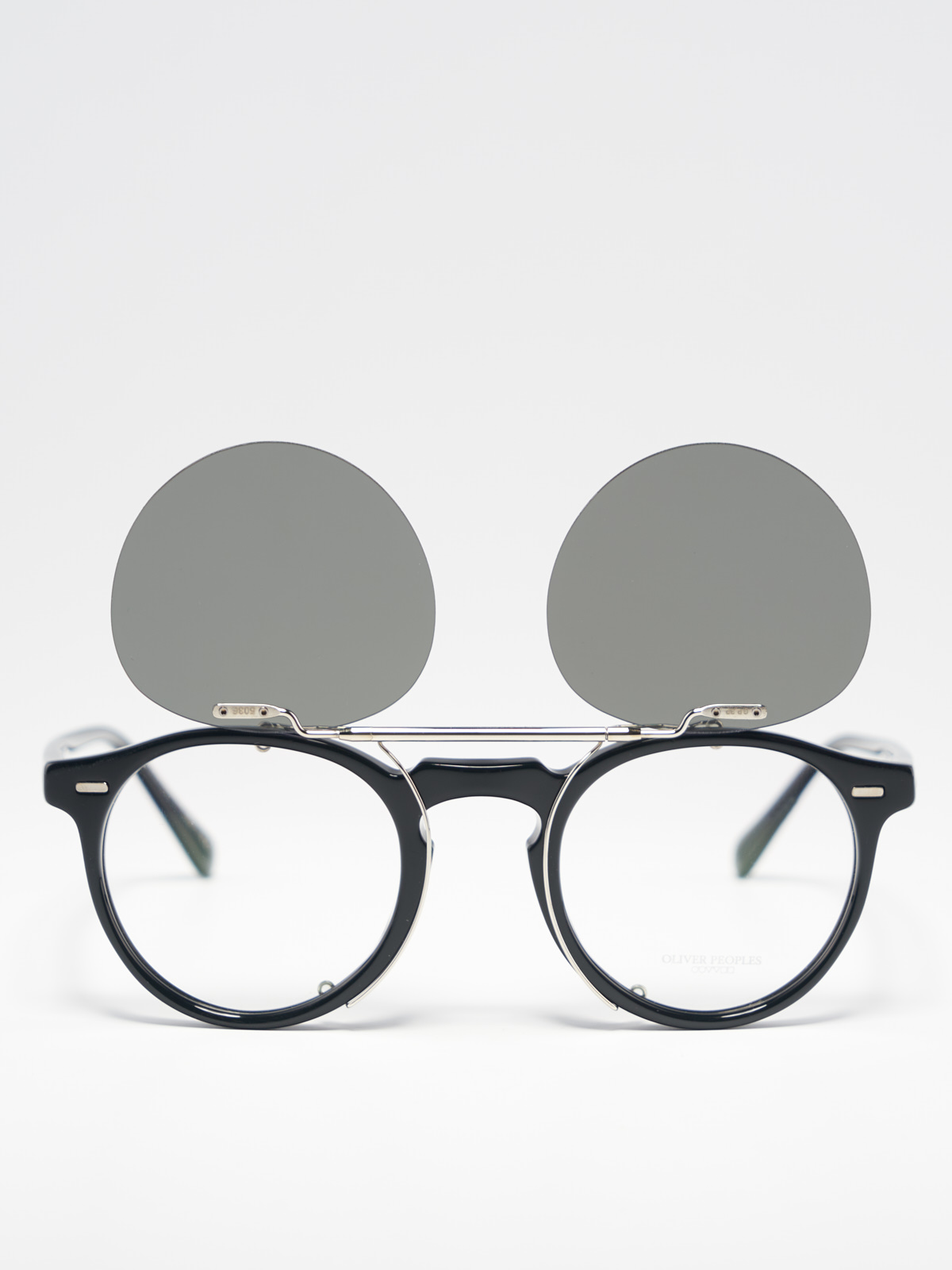 Oliver Peoples Gregory Peck black + flip-up polarized