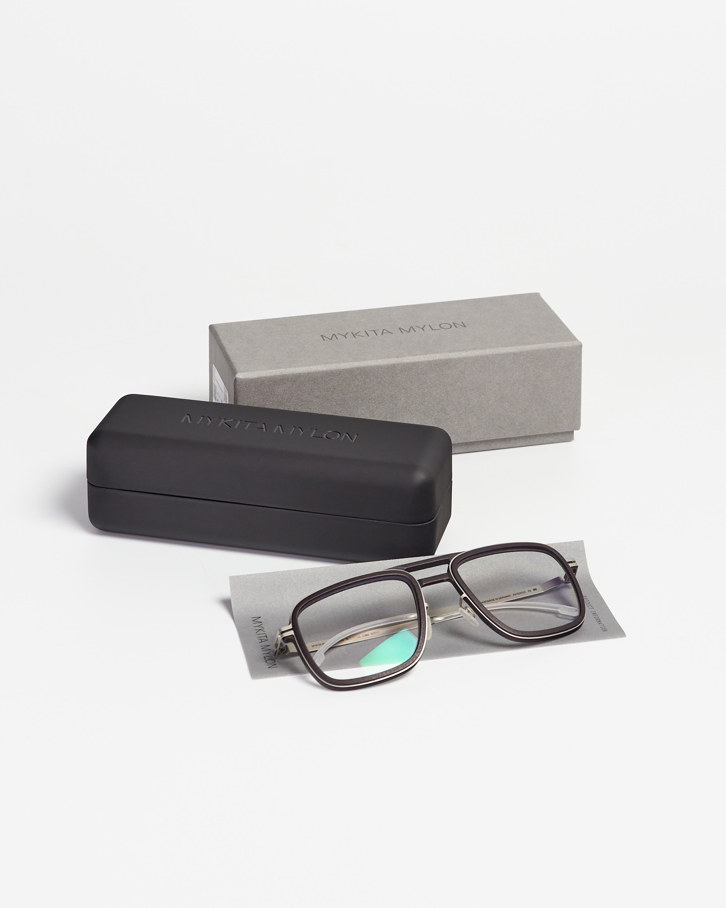 Mykita Mylon Hybrid Spruce pitch black/matte silver - Зображення 7